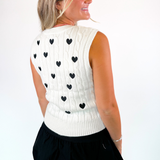 Sending Love Sweater Vest - Off White