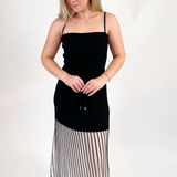 Moraima Knit Midi Dress - Black