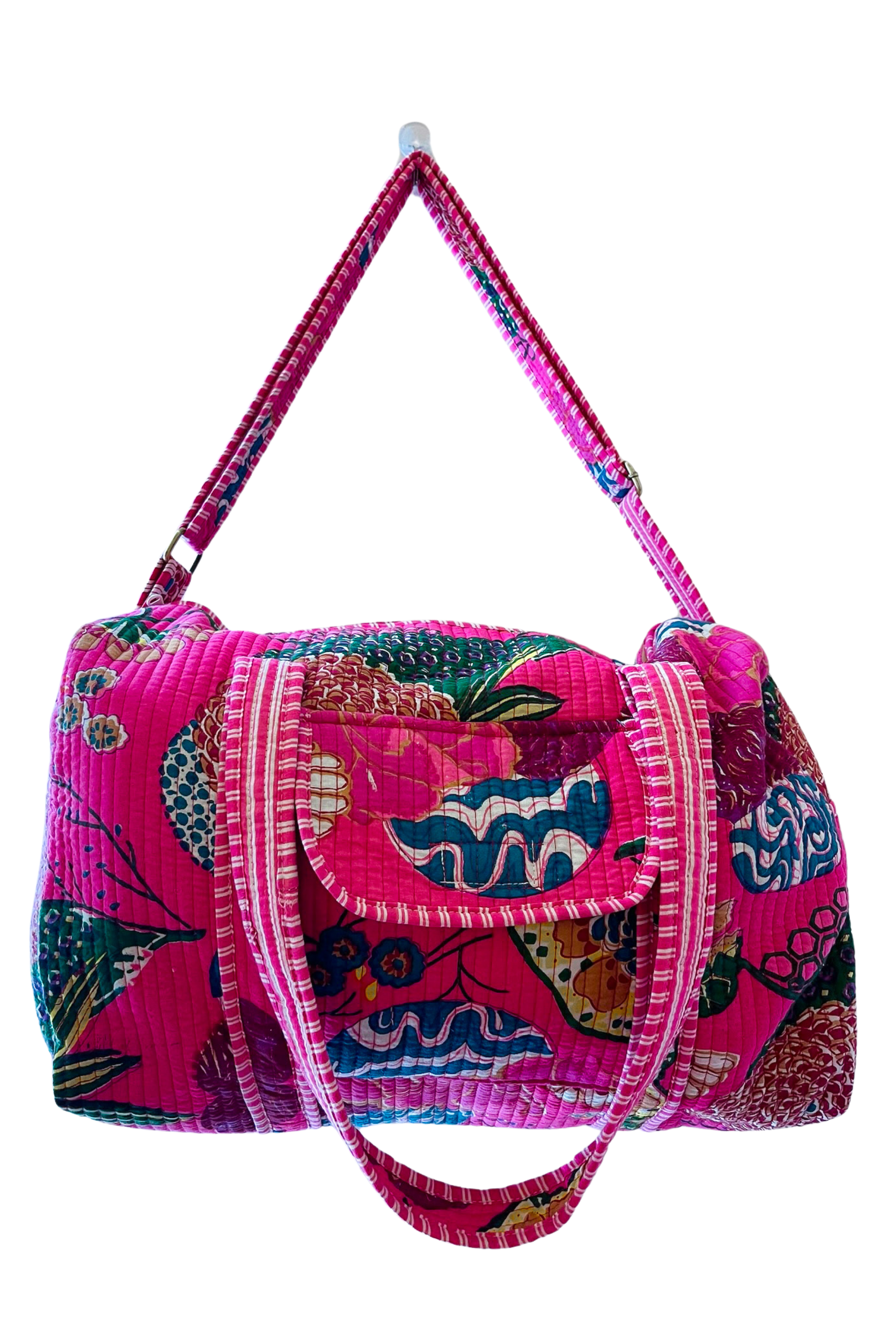 Jetset Duffle Bag - Fuchsia Floral