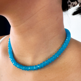 Candice Statement Necklace- Intense Blue