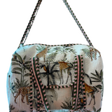 Jetset Duffle Bag - Ivory Tropical