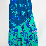 Ara Maxi Skirt - Marble Floral Jade