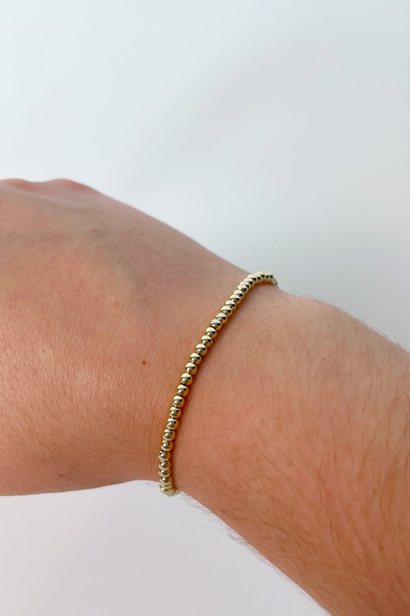Simple Gold Bead Bracelet