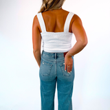 Nori 26" Inseam Crop Wide Leg - Vintage Wash