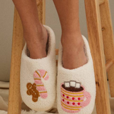 Holiday Cozy Slippers - Gingerbread Man