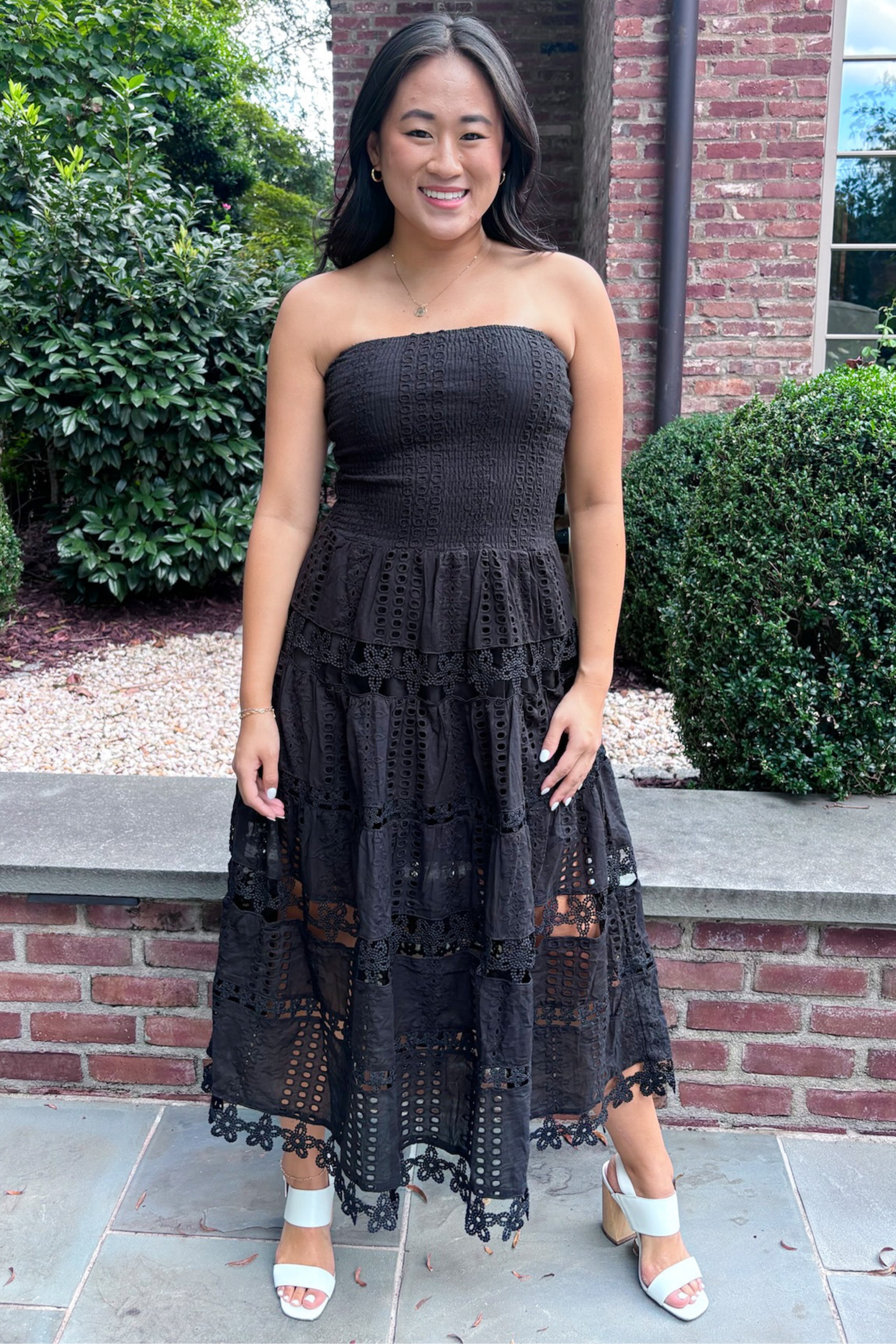 Dallas Strapless Maxi Dress - Black