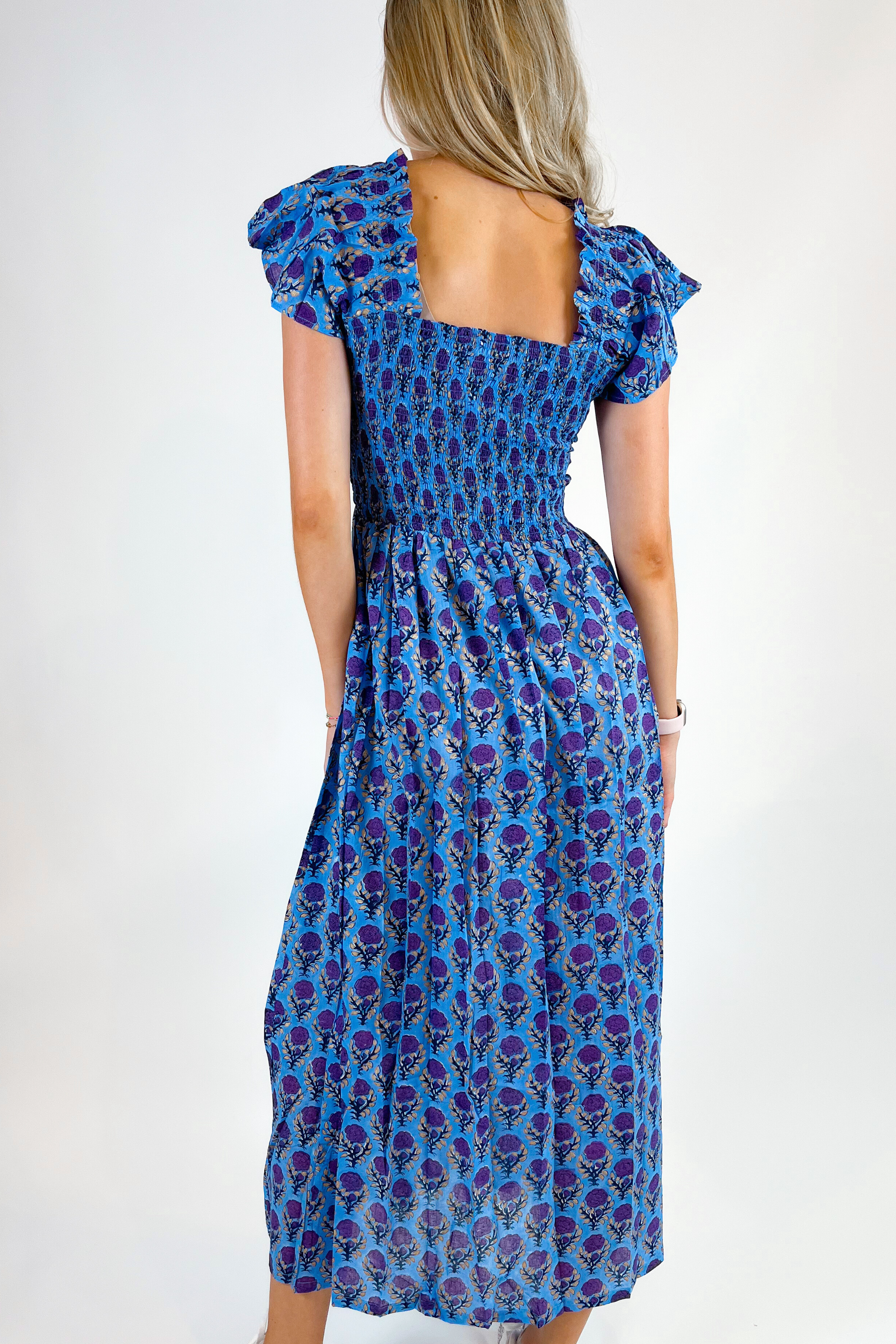 Abby Sweetheart Maxi Dress - Peri Purple Rose