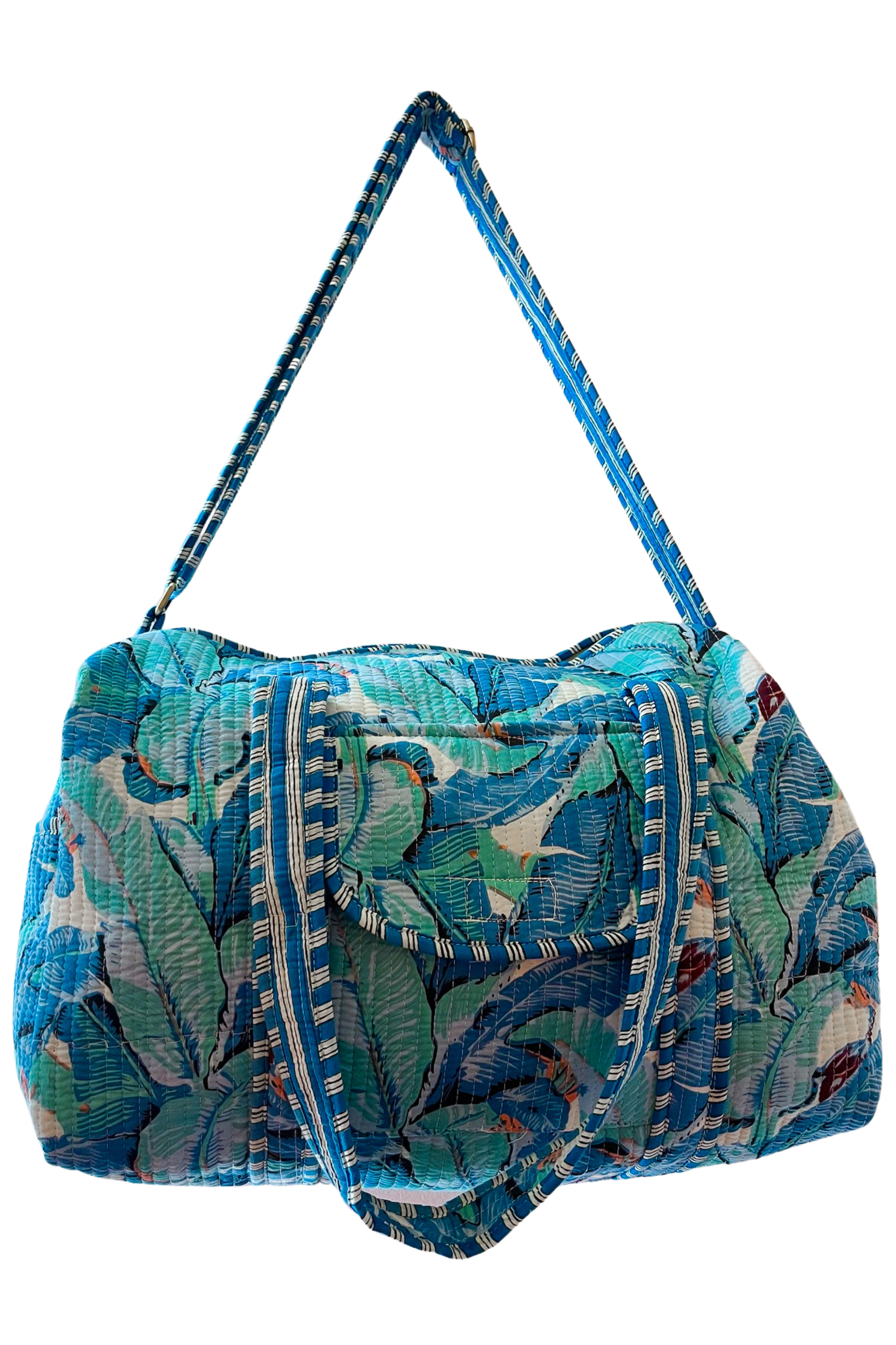 Jetset Duffle Bag - Seafoam Fronds