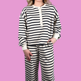 Sailor Stripe Long Sleeve Top - Navy Stripe