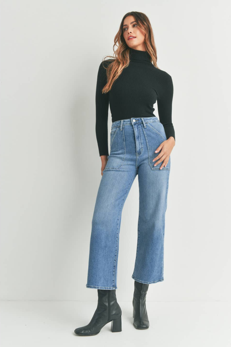 Charlotte Leather Bell Bottoms — Bridled & Beale