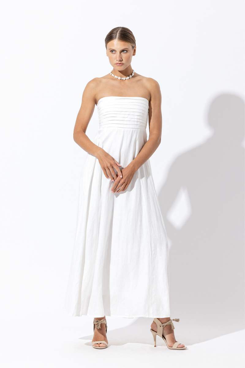 Talia Linen Maxi Dress