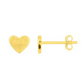 Heart Studs - Gold