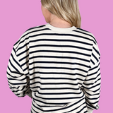 Sailor Stripe Long Sleeve Top - Navy Stripe