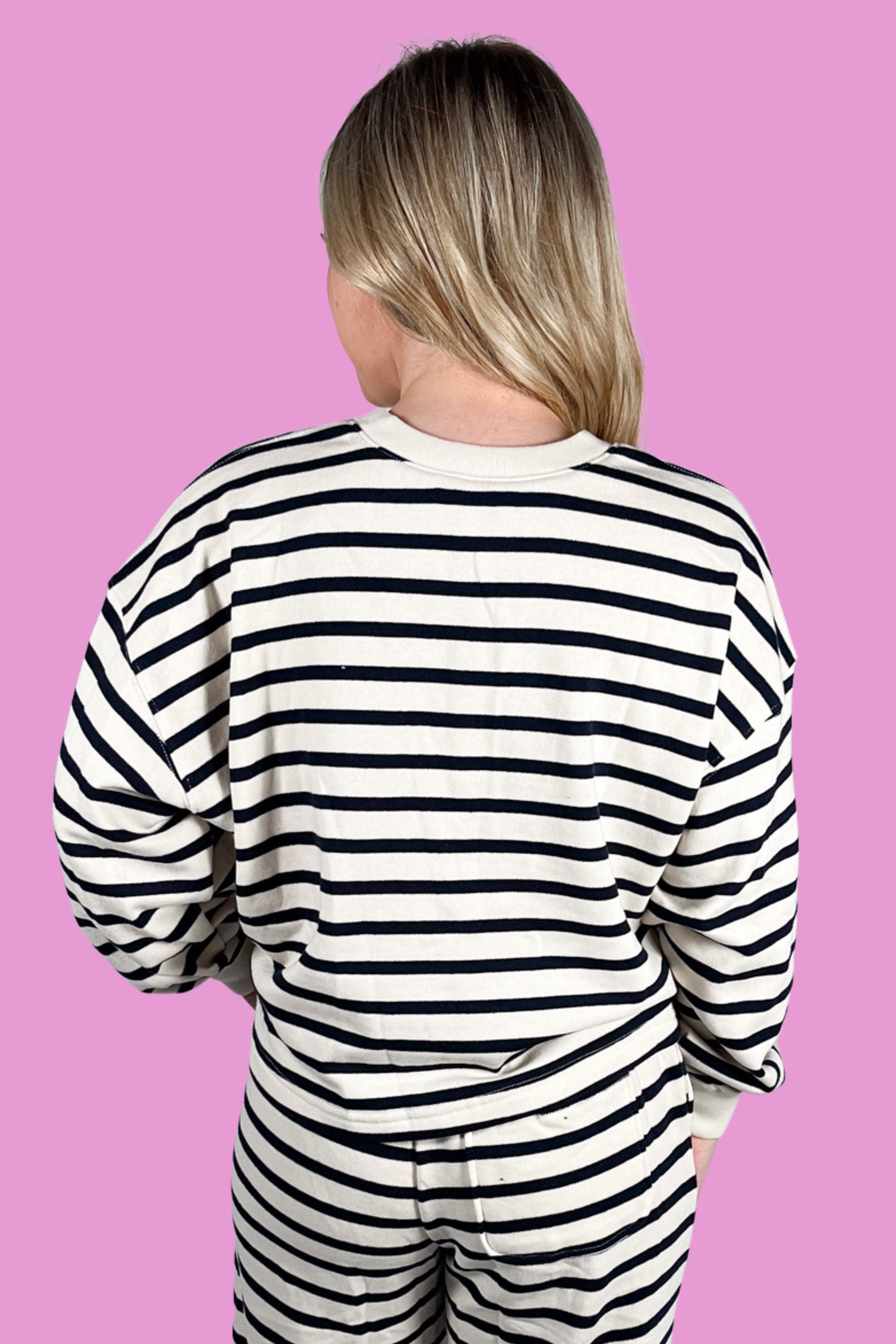 Sailor Stripe Long Sleeve Top - Navy Stripe