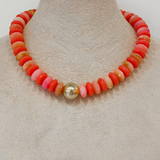 Charleston Beaded Necklace - Rose