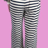 Sailor Stripe Wide Leg Pant - Navy Stripe