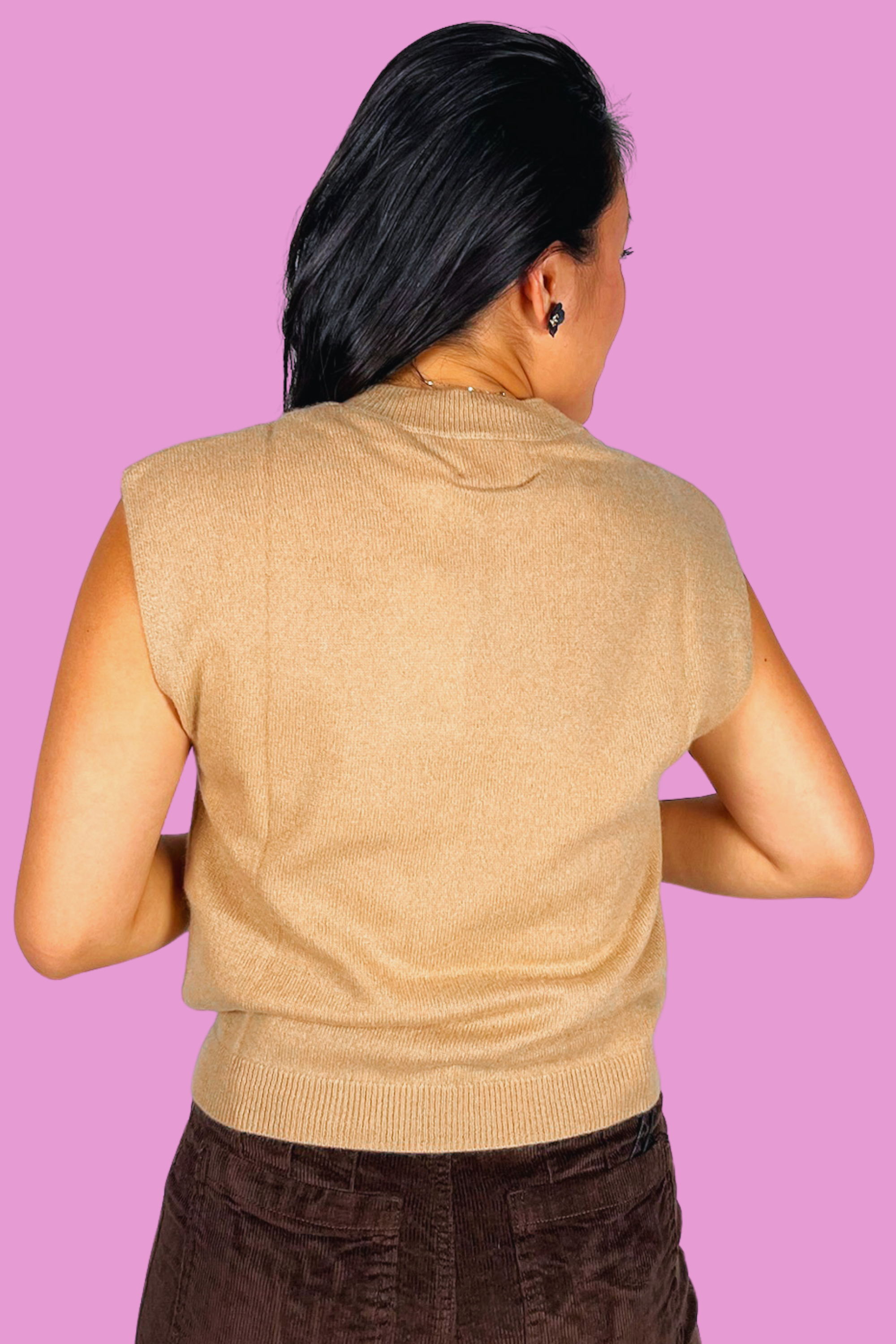 Tabby Cashmere Sweater - Camel