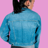 Aurora Cropped Jean Jacket - Morning Daylight