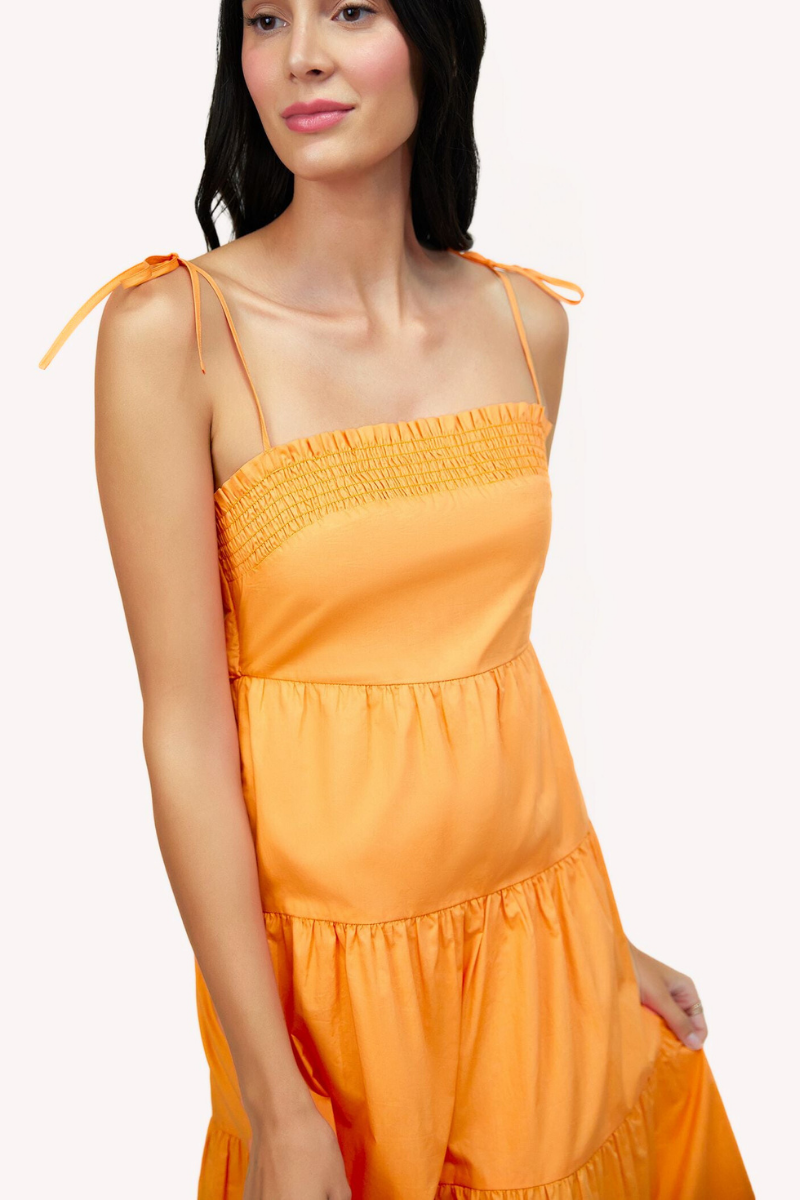 Paradiso Midi Dress - Apricot