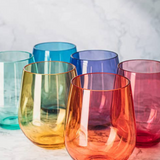 Set of 6 Unbreakable Stemless Wine Glasses