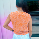 Cassie Knit Top - Orange