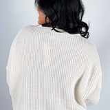 Nala Roll Edge Sweater - Cream