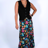 Savannah Maxi Skirt - Cosmic Black