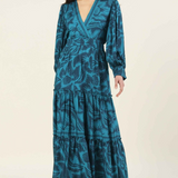 Sloan Bubble Sleeve Maxi Dress - Everglade