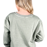 Dreamy Long Sleeve Sweatshirt - Sage Green