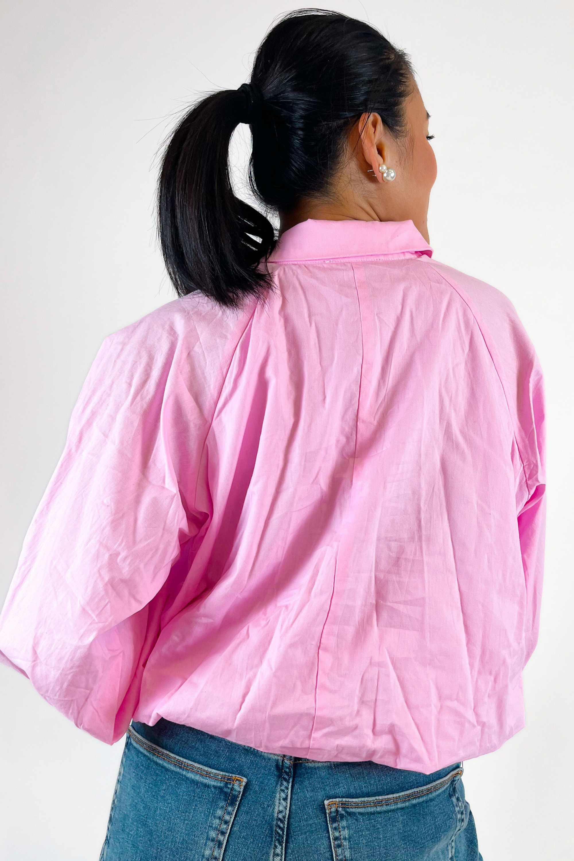 Alexis Long Sleeve Top - Baby Pink