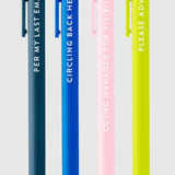 Cheeky Pen Set - Corporate Lingo