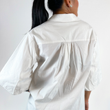 Ina Button Down Top - White