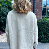 Finley Oversized Henley Sweater - Oat