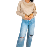 Mari Raglan Sweater - Buckwheat