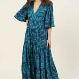 Sloan Bubble Sleeve Maxi Dress - Everglade