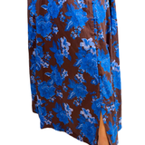 Leo Long Sleeve Maxi Dress - Cobalt Floral