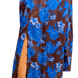 Leo Long Sleeve Maxi Dress - Cobalt Floral