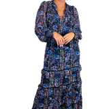 Nora Long Sleeve Maxi Dress - Fall Florals