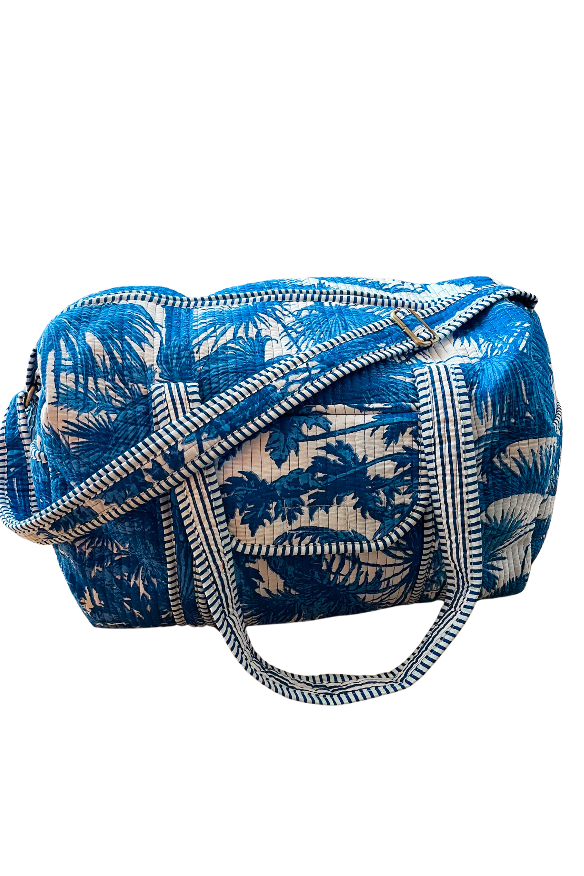 Jetset Duffle Bag - Blue Palm