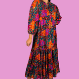 Orchid Maxi Dress - Burgundy Rose