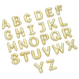 Bubble Initial Charm - Gold V