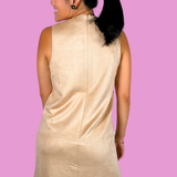 Oona Suede Tank Dress - Tan