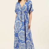 Pia V-Neck Caftan - Celine