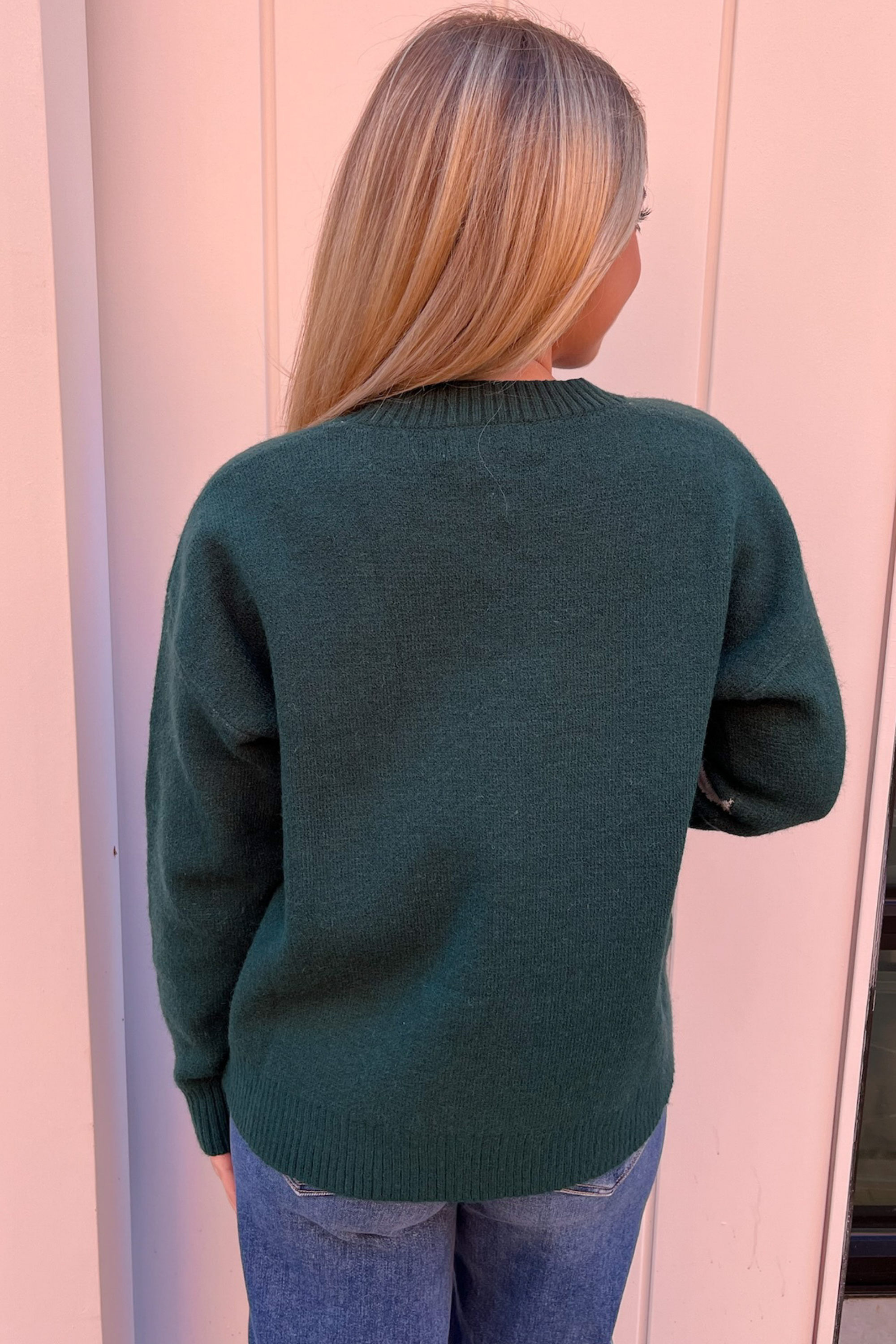 Wrap Me Up Sweater - Dark Green