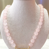 ATL Chunky Charm Necklace - Light Pink