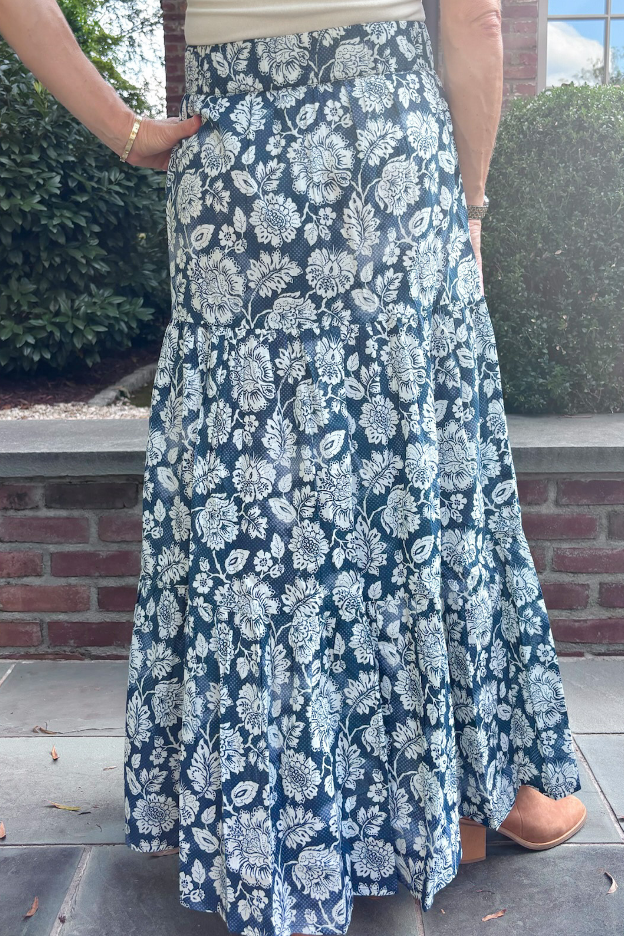 Ariana Maxi Skirt - Egyptian Blue