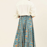 Stella Poplin Maxi Skirt - Maia Oxford