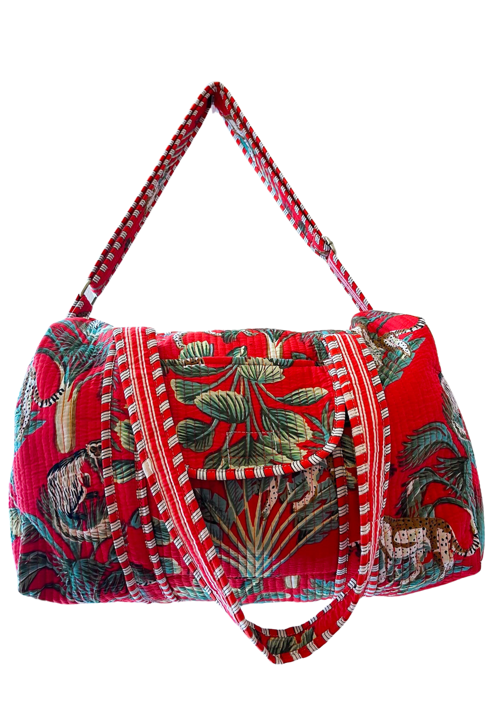 Jetset Duffle Bag - Red Cheetah