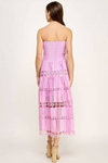 Cali Strapless Maxi Dress - Pink