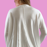 Sasha Super Soft Oversized Sweater - White